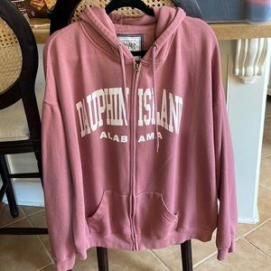 Pacific & Co. 2XL Dauphin Island, AL mauve hoodie